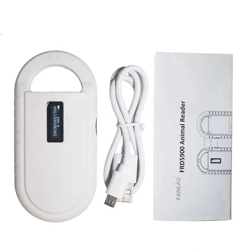 Pet Microchip Scanner Handheld Animal Chip Reader Portable RFID Reader Supports for ISO 11784/11785 FDX-B and ID64 EMID