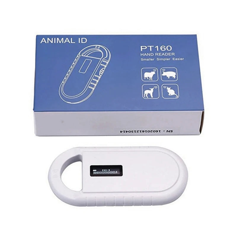 Pet Microchip Scanner Handheld Animal Chip Reader Portable RFID Reader Supports for ISO 11784/11785 FDX-B and ID64 EMID
