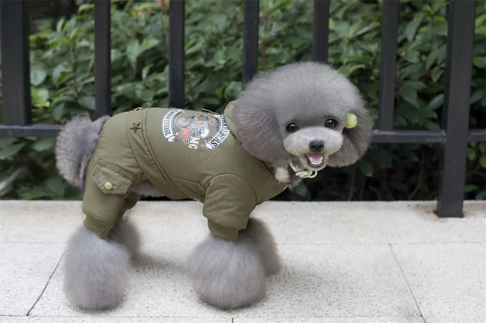 Pet Dog Clothes Winter Warm Dog Jeans Coat Jumpsuit Thicken Pet Clothing For Yorkshire Teddy Dogs Costume Puppy Clothes Jackets