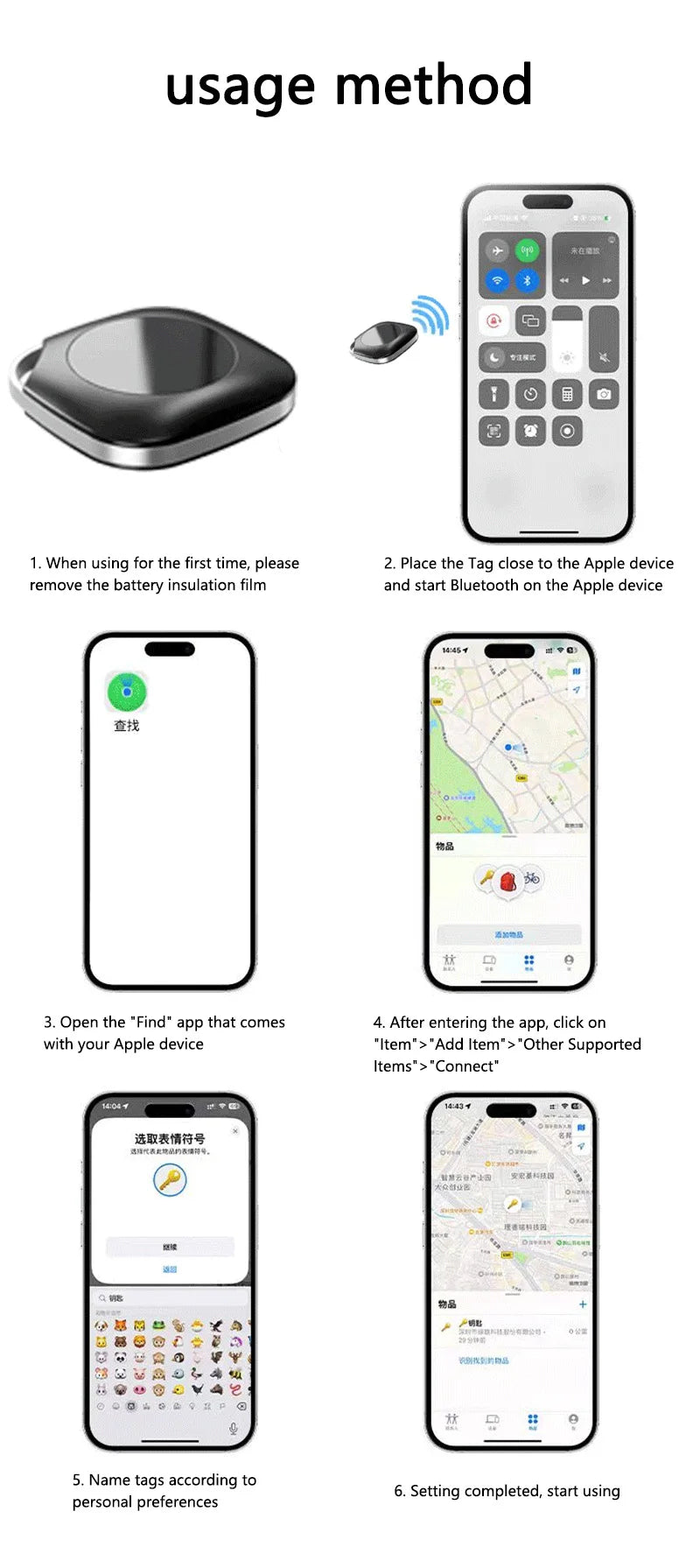 Anti-Lost GPS Tracker Locator Finder Bluetooth-compatible Smart Activity Tracker Real-Time Global Location Tracker for Dogs Cats