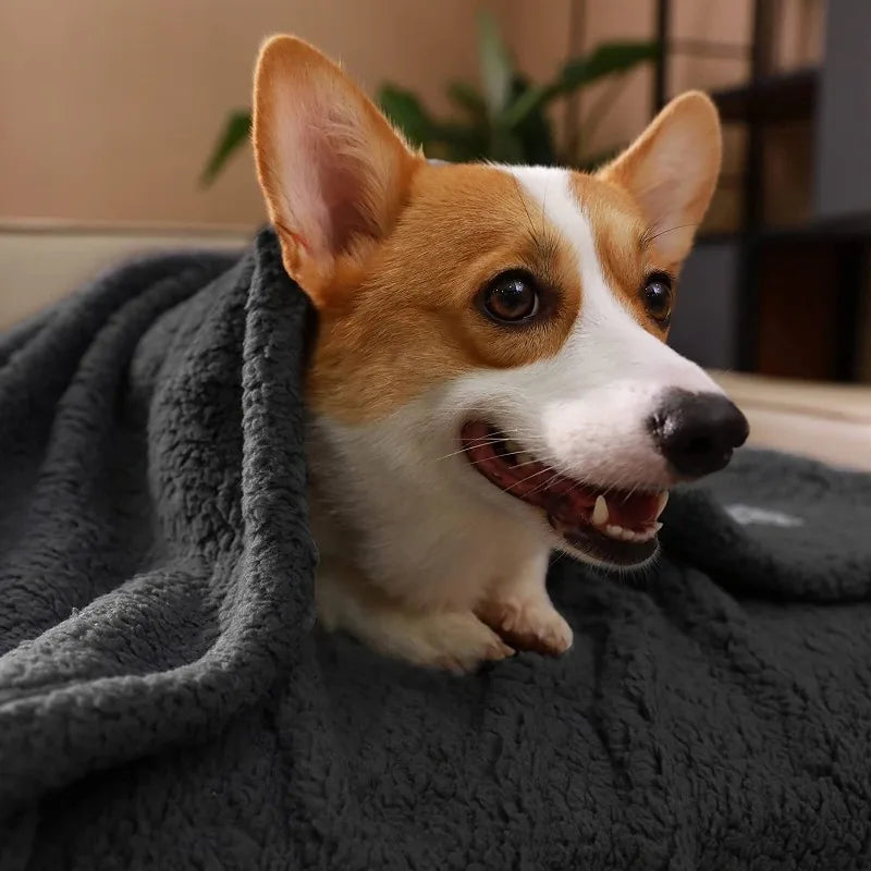 Calming Blankets Fluffy Soft Sherpa Premium Fleece Pet Blanket Dog Puppy Cat Mats for Sofa Bed Couch Furniture Protector Cover