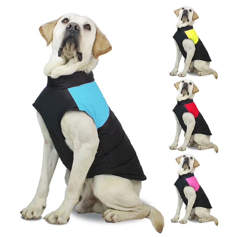 Waterproof Pet Dog Puppy Vest Jacket Winter Warm Dog Clothes Waterproof Pet Vest Zipper Jacket Coat For Small Medium Large Dogs