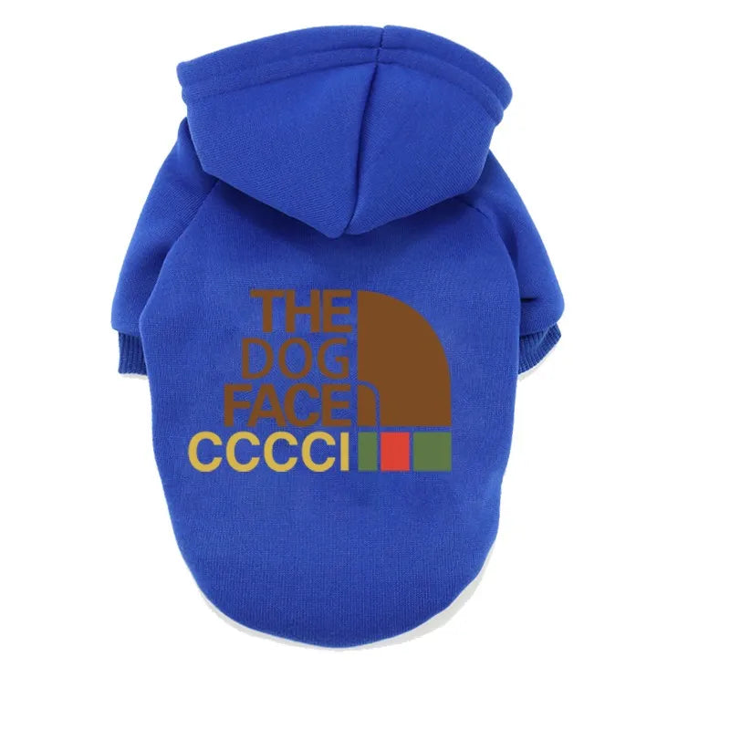 Dog Hoodie Pet Jacket Autumn Winter Outdoor Clothes Small Medium Dog Sweater French Bulldog Warm Luxury Designer Dogs Clothes