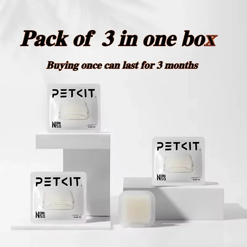 PETKIT Deodorant Block Pet Automatic Cat Litter Box Dedicated N50 Deodorant for PURA MAX Cat Toilet Pet Products Supplies