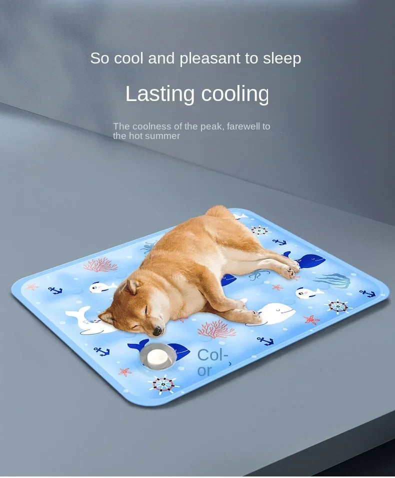 Cooling Pad Ice Mat Summer Pet Dry Ice Crystal Powder Water Injection Dog Cat Cool Mat