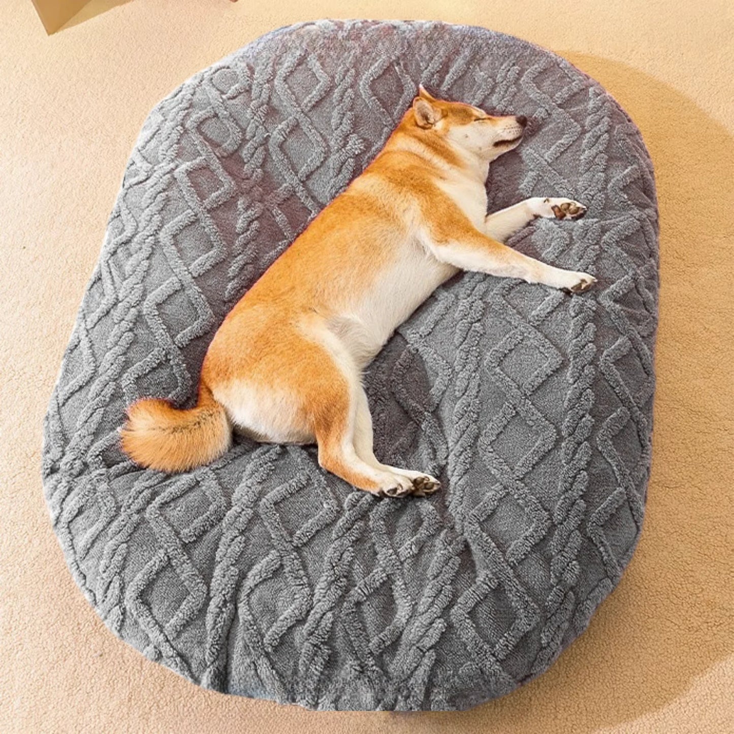 New Dog Bed for Large Medium Small Dogs Cats Sleeping Mat Non-Slip Bottom Breathable Soft Puppy Bed Durable Calming Pet Supplies