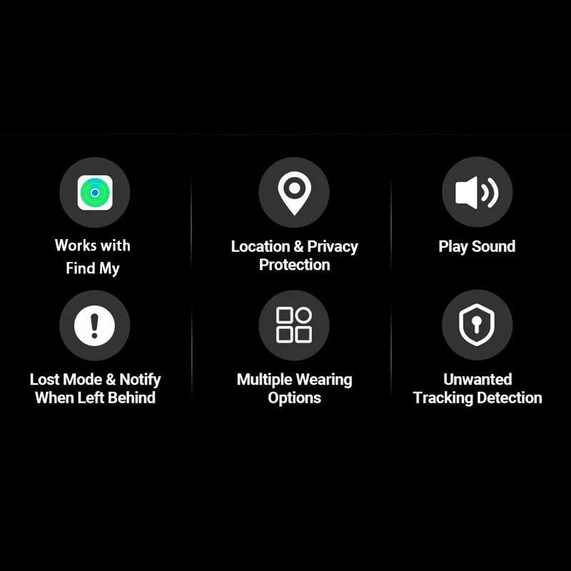 New Mini GPS Tracker For Apple iOS System FindMy APP Child Finder Pet Key Bike Backpack Loss Tracker Smart Bluetooth Airtag