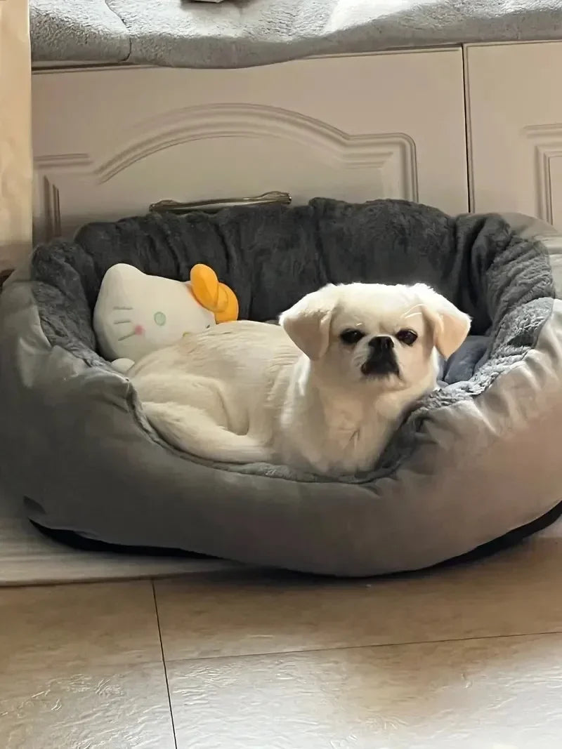 Very Soft Warm Dog Bed Pets Basket Cat House Sofa for Medium Large Dog Sofa Bed Cushion Dog Bed House Pet Supplies Accessories