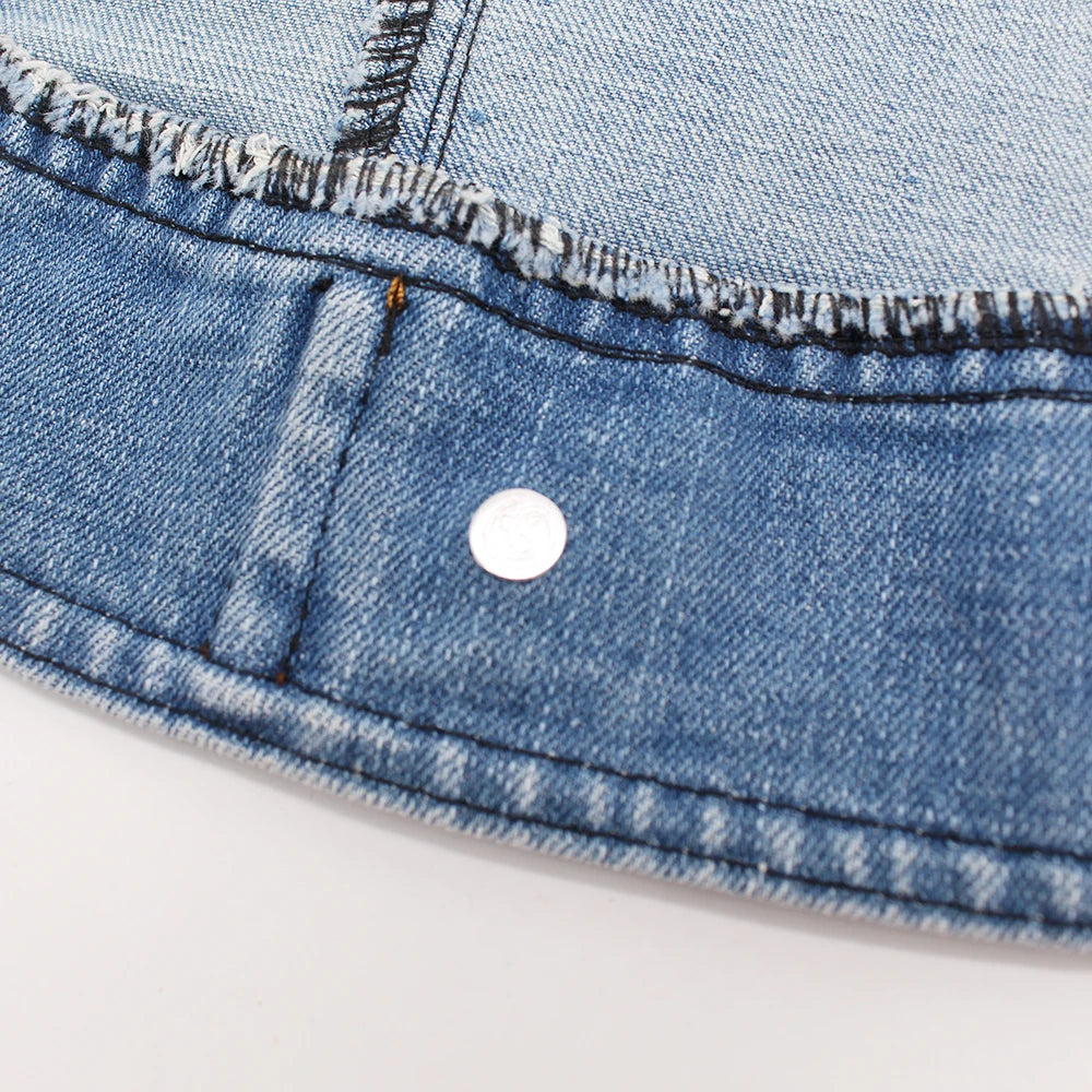2024 New Thin Pet Dog Jeans Jacket Puppy Denim Clothes with Dog Leash Traction Buckle Cool Harness Vest for Small Medium Dogs