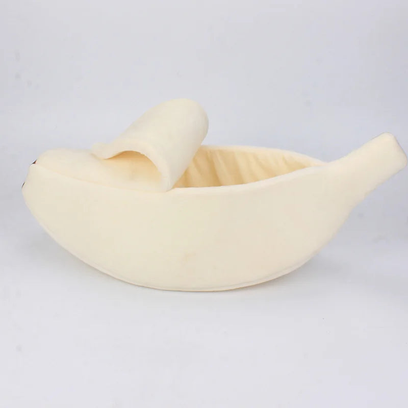Banana Cat Bed House Cute Funny Cozy Cat Mat Beds Warm Durable Portable Pet Basket Kennel Dog Cushion Cat Supplies Multicolor
