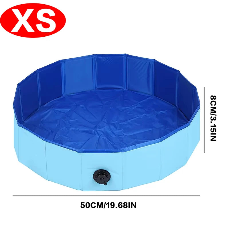 Pet Swimming Pool Foldable Summer Swimming Pool Outdoor Non-slip Pet Bath Pet Cleaning Water Basin Pet Supplies 50/80/120/160cm