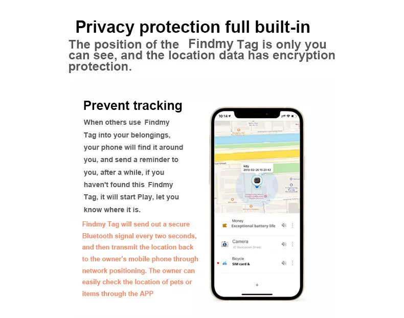 Findmy Tag Global Pet Locator for cats and dogs tracking locating artifact