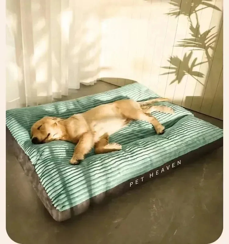 Dog Bed Washable Kennel four seasons Pet Large Sofa Plus Corduroy Thick Deep Sleep Cushion Puppy Mat for Small To Large Dogs