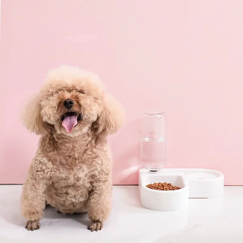 Dog Bowl Pet Automatic Feeder Dog Cat Drinking Bowl Feeding Dispenser Pet Supplies