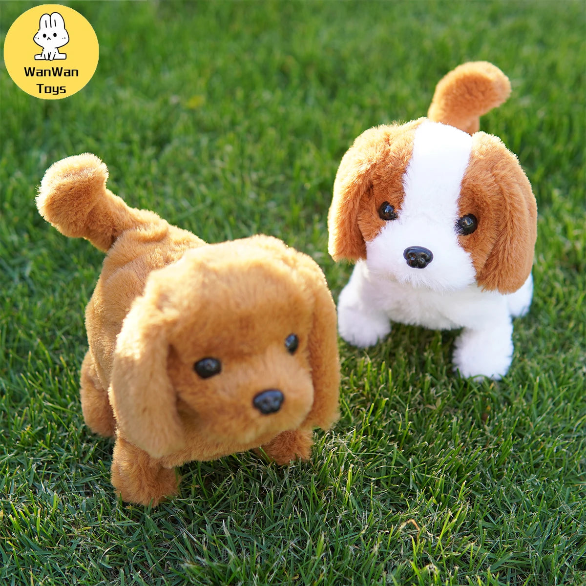 Children's Plush Toy Dog Puppy Rabbit Electronic Pet Small Golden Retriever St. Bernard Bark Walk Nod Christmas Gift 3+