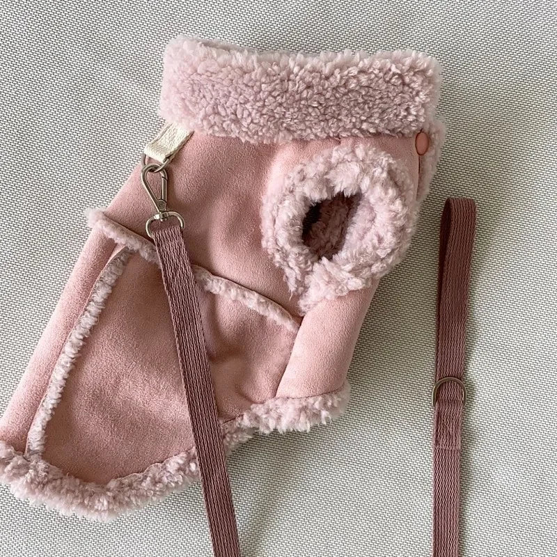 강아지옷 Dog Vests Winter Plush Warm Pet Dog Clothes For Small Medium Dogs Jackets Puppy Clothing Yorkshire Terrier ropa para perros