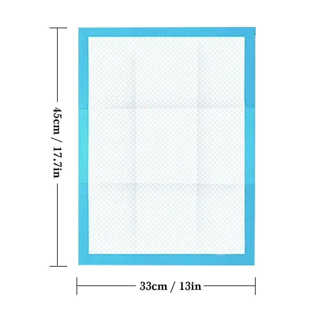 100PCS Thickened Absorbent Dog Puppy Training Pads Pet Disposable Diapers Cat Dog Pee Pads Leak-Proof Pet Urine Mat Quick Dry