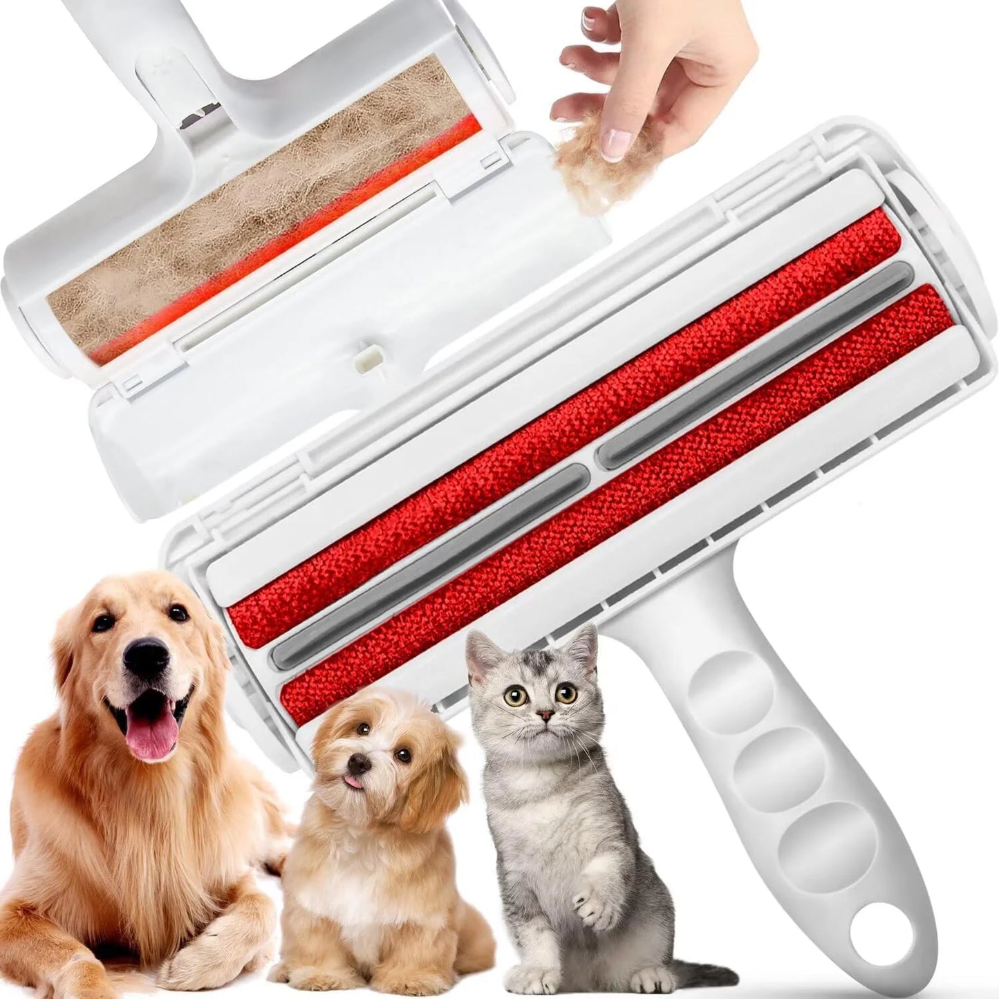 2025 update Pet Hair Remover, Washable Lint Roller for Pet Hair on Furniture Sofa Clothes ,Reuse Remove Portable Removal Tool