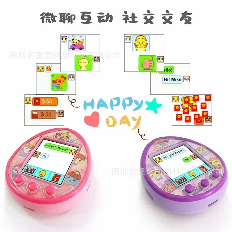 Hot Tamagotchi Toumapet Photograph Virtual Pet Machine Wechat Interaction Make Friends Usb Charging Electronic Pets Game Conso