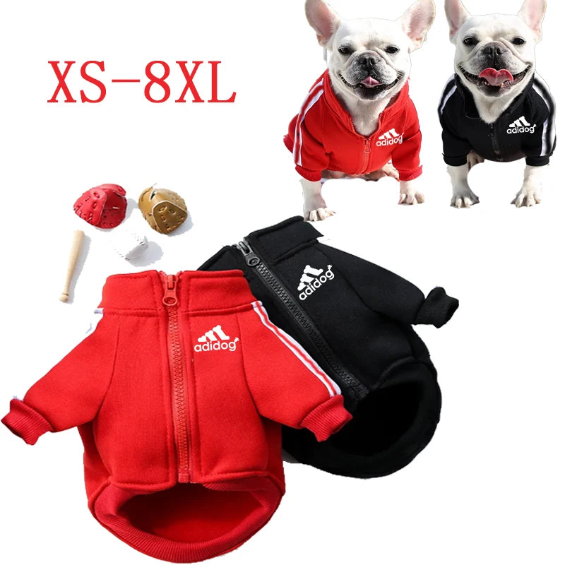 Baseball Dog Jacket, Small, Medium, Large Dog Winter Dog Clothing, Small Dog Pet, French Bulldog Sportswear, Adidog loose coat