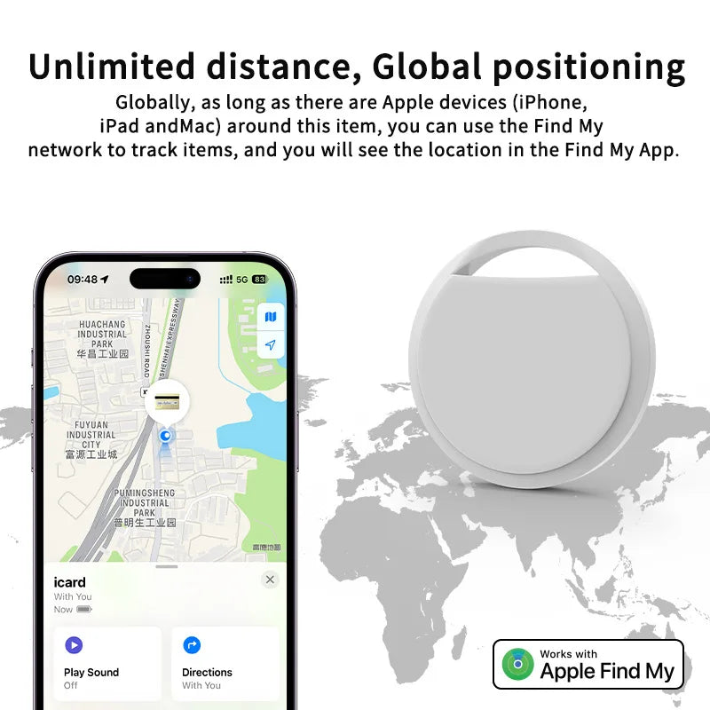 Find My AirTag GPS Tracker Compatible Bluetooth Pet Tracker Smart Anti-Lost Locator For Apple Devices Pet Safety Equipment