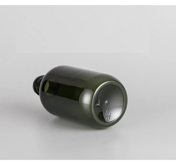 10/20/50pcs 100ml 150ml 200ml Green Plastic Bottle With Aluminum Lid 300ml 400ml 500ml Boston Brown PET Bottle Container XD32101