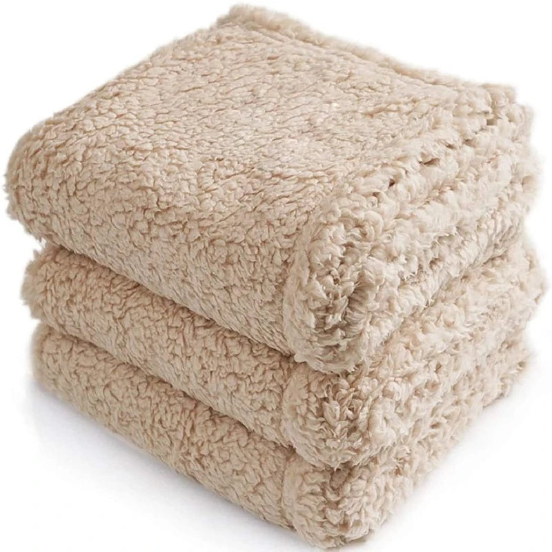 Calming Blankets Fluffy Soft Sherpa Premium Fleece Pet Blanket Dog Puppy Cat Mats for Sofa Bed Couch Furniture Protector Cover