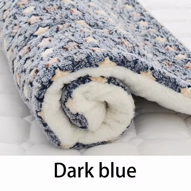 KEMORELA Flannel Pet Sleeping Mat Dog Bed Cat Litter Puppy Bed Dog SofaMattress Cushion for Small Large Dog Blanket Pet Supplies