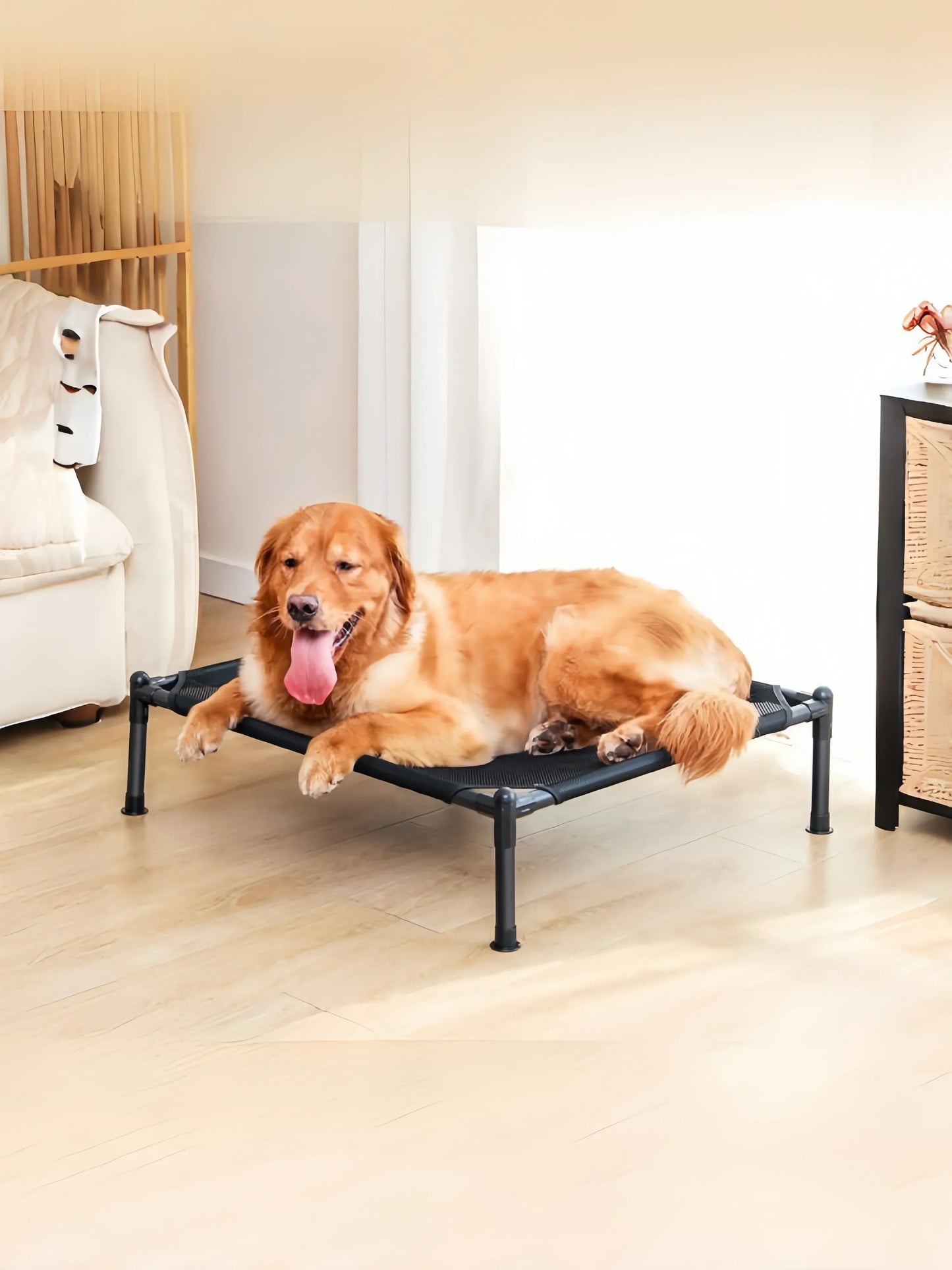 Elevated Pet Bed Dog Cat Folding Pet Camping Bed Cat Dog House Portable Removable Washable Four Seasons Cats Kennel Puppy Beds