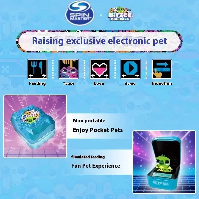 Original Bitzee Magicals Electronic Interactive Fantastical Digital Friends Pet Touch React Toys Virtual Game Smart Girls Toys