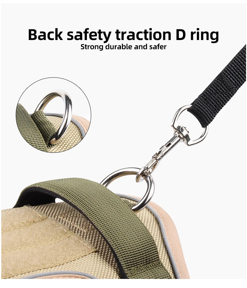 Dog Harness Reflective Midium Large Dogs Tactical Vest Big 1680D Waterproof Oxford Cloth Dog Harnesses Pet Accessoires Supplies