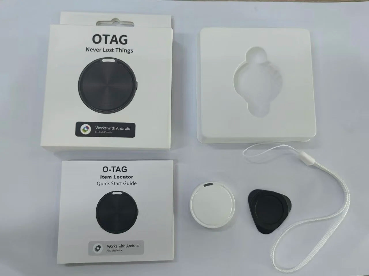 Smart Tracker Tag Bluetooth Locator Anti-Lost Device Mobile Pet Elderly Kids Finder Works With Android Google Find My Device App