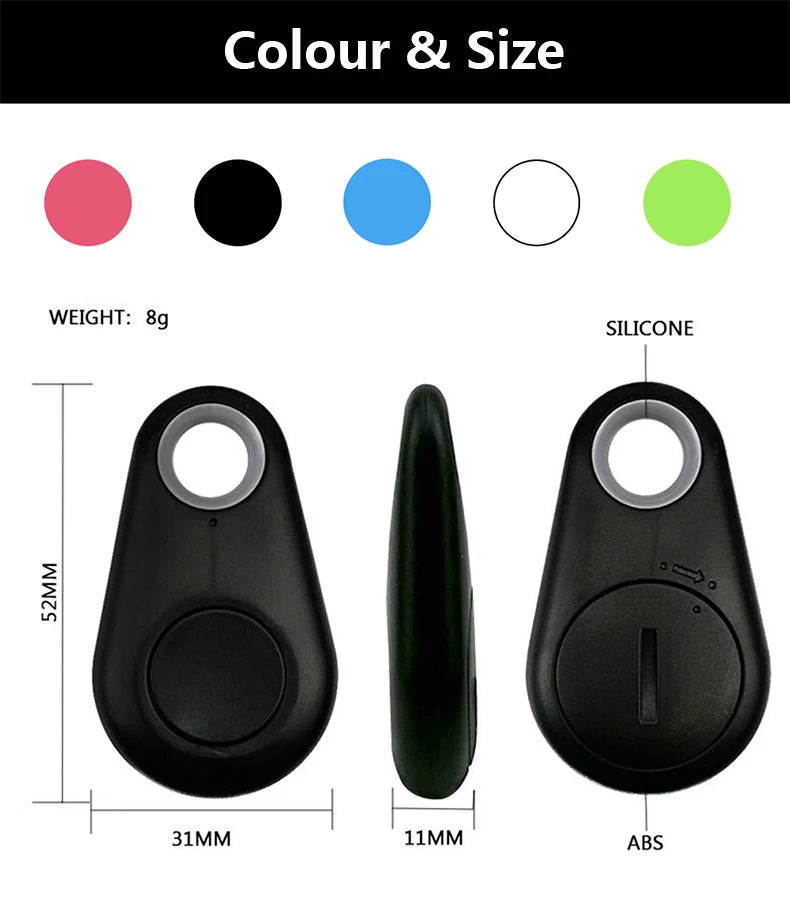 Smart Bluetooth GPS Tracker, Key Locator, Pet Anti-Lost Sensor Device, With Bluetooth, For Kids, Wallets, Luggage, Suitcases