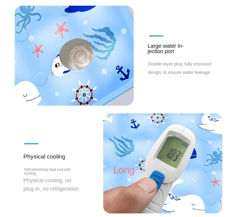 Cooling Pad Ice Mat Summer Pet Dry Ice Crystal Powder Water Injection Dog Cat Cool Mat