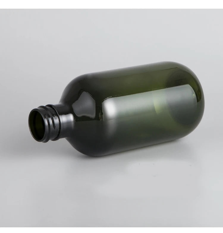 10/20/50pcs 100ml 150ml 200ml Green Plastic Bottle With Aluminum Lid 300ml 400ml 500ml Boston Brown PET Bottle Container XD32101
