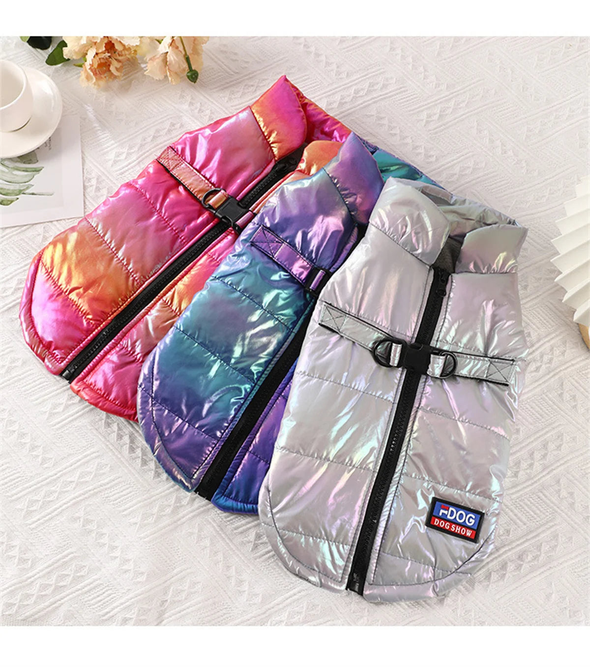 Large Dog Jacket Reflective Dog Clothes Winter Waterproof Clothing For Small Medium Dogs Pet Chihuahua Coat French Bulldog Vest