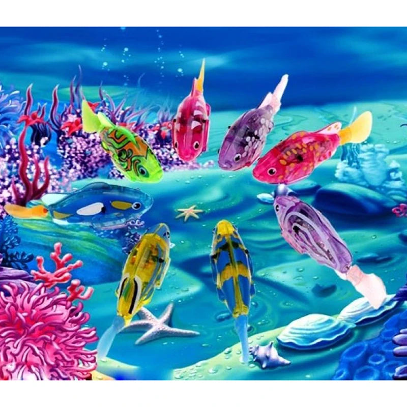 New Funny Swimming Electronic fish Activated Battery Powered Toy Pet for Fishing Tank Decorating toys