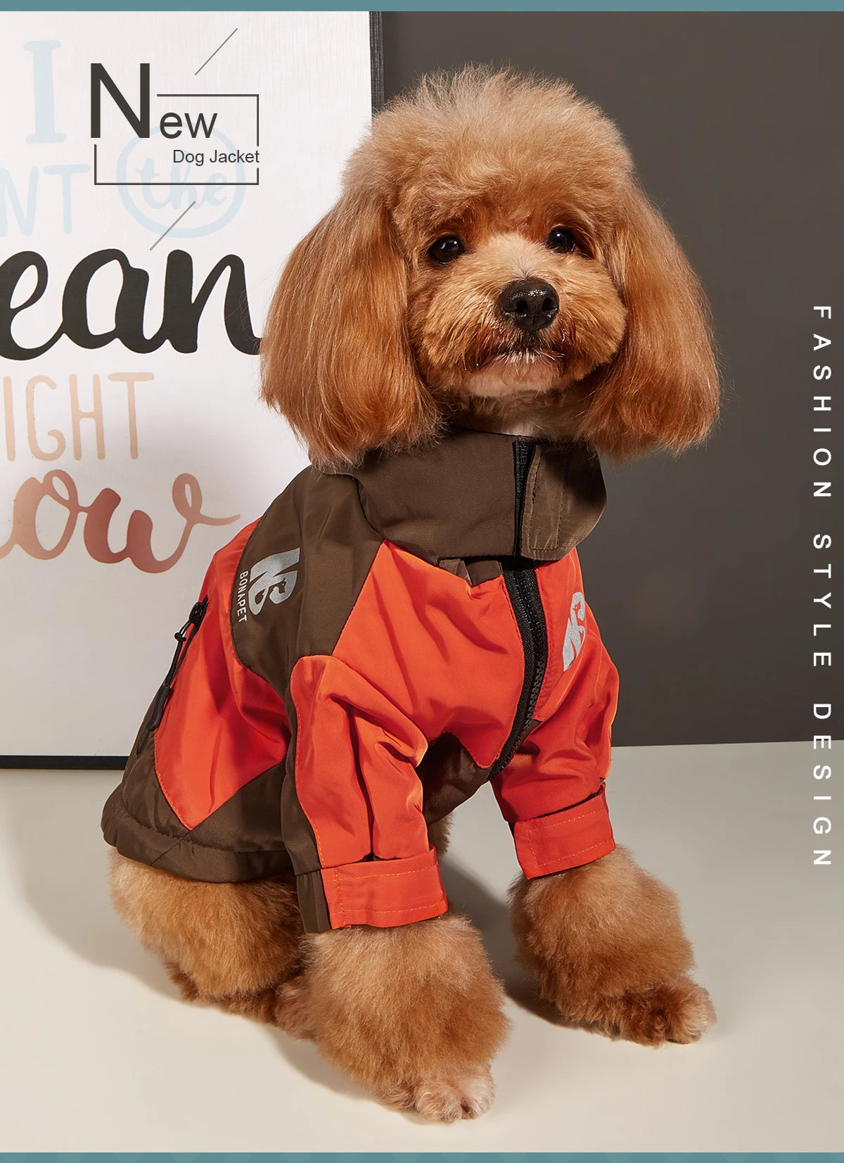Waterproof Big Dog Clothes Winter Warm Pet Raincoat For Medium Large Dog Fashion Cool Dog Jacket French Bulldog Chihuahua Outfit