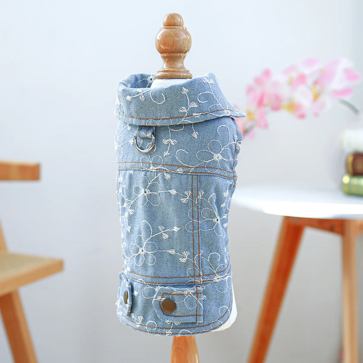 Denim Doggie Pet Jacket Sleeveless Vest Jeans Coat Autumn Spring Wear Apparel For Small Medium Dog XS XL Cat Puppy Clothes Goods