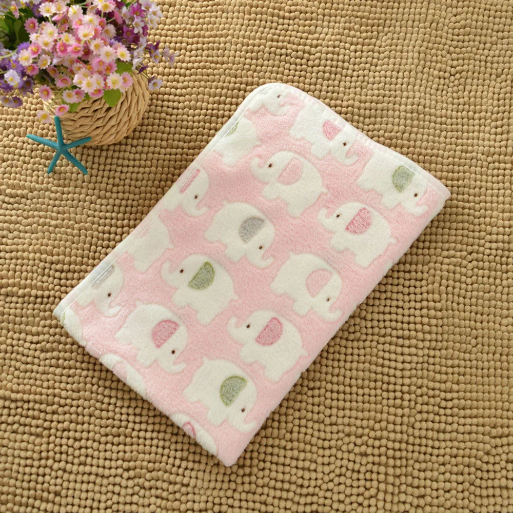 Dog Bed Blanket Bed Mat Soft Fleece Cat Blanket Cute Printed Pet Travel Mat Breathable Cozy Warm Blankets for Small Medium Dogs