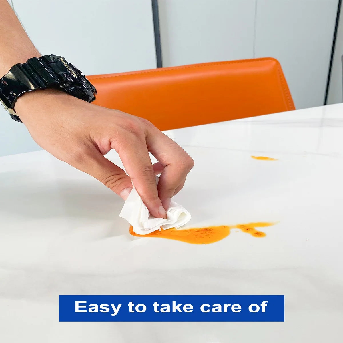PET Self-adhesive Desktop Protective Film Anti-scratch Heat Resistant Furniture Stickers HD Transparent Waterproof Kitchen Decor