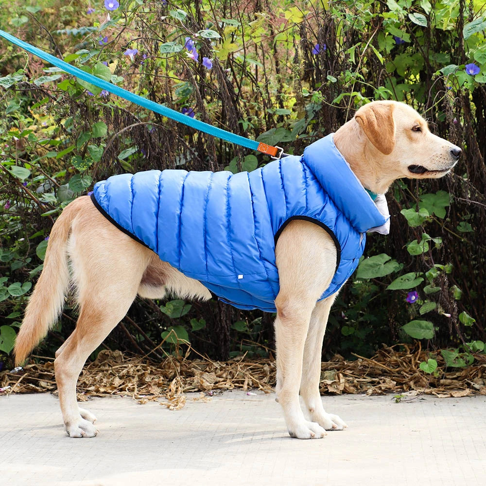 Soft Winter Dog Jacket Clothes Reversible Winter Dogs Vest Coat Thick Pet Clothing Waterproof Outfit for Small Medium Large Dogs