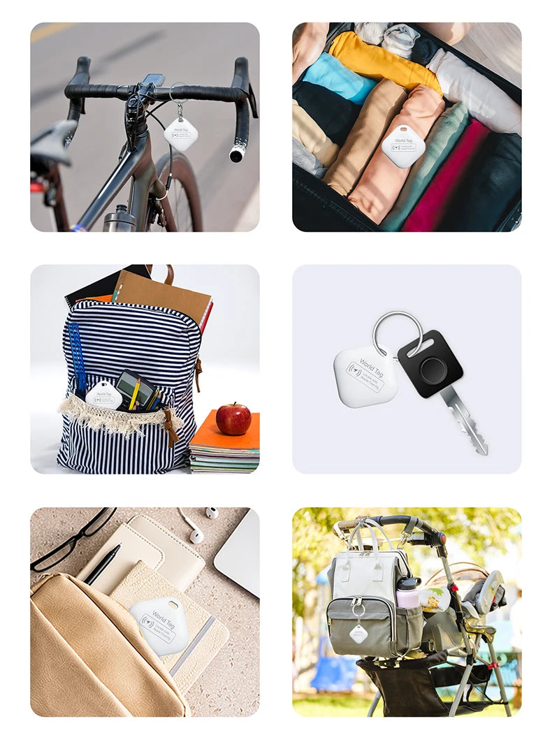 Mini Pets Tracker With Find My for Apple Smart Locator Cat Anti Lost GPS Track Finder Dog Bluetoot Tag Child Bag Wallet Key