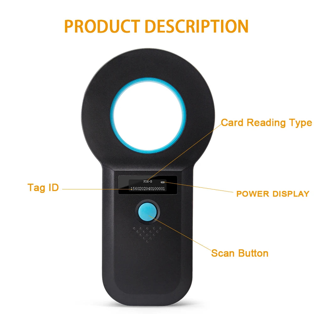 Usb2.0 134.2khz Rfid Animal Reader 15 Digits Pet Id Scanner Emid Fdx-b Iso 11784/85 Microchip Tag Registration For Cow Fish Dog