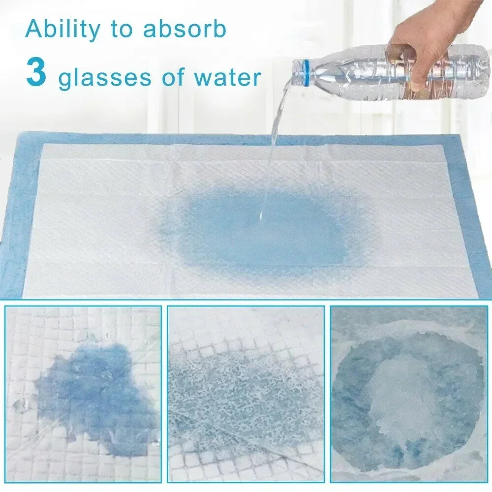 100PCS Thickened Absorbent Dog Puppy Training Pads Pet Disposable Diapers Cat Dog Pee Pads Leak-Proof Pet Urine Mat Quick Dry