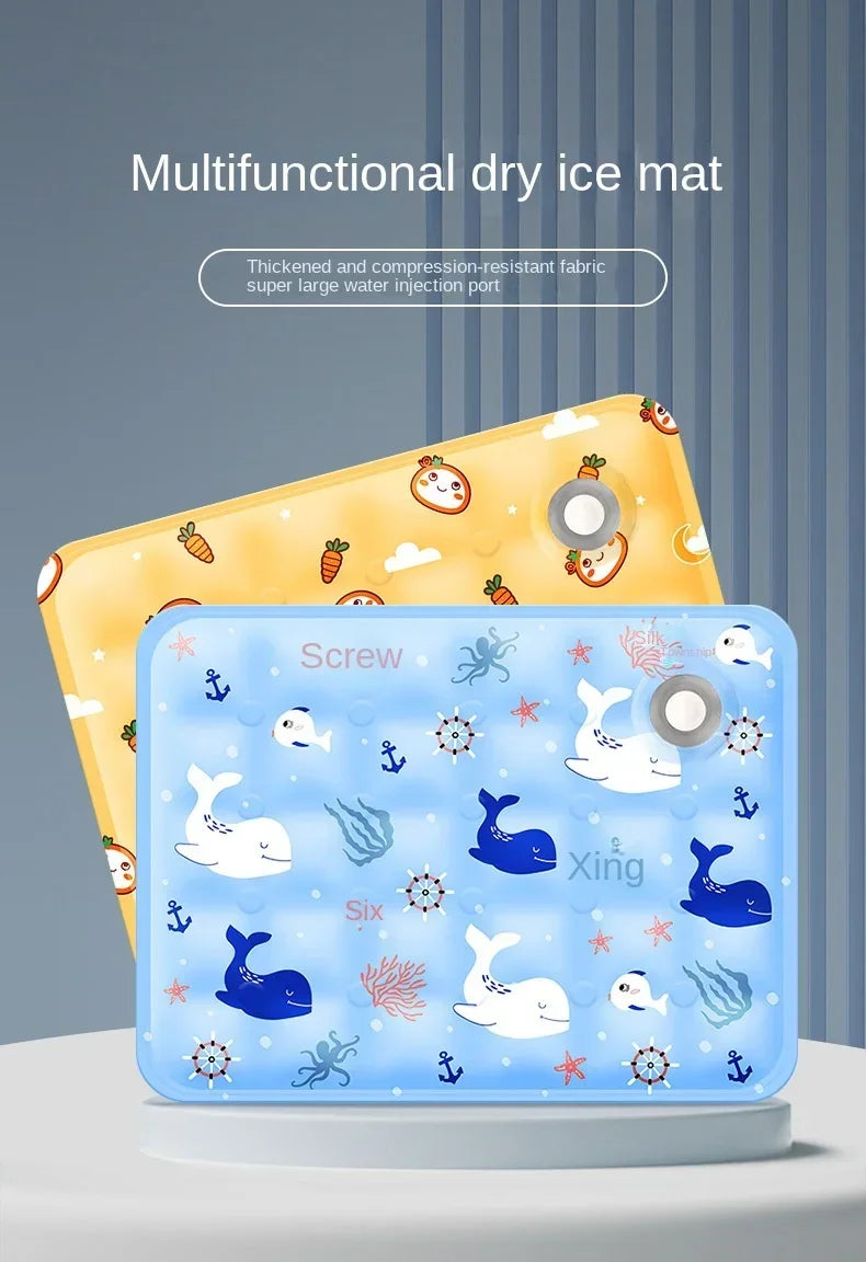 Cooling Pad Ice Mat Summer Pet Dry Ice Crystal Powder Water Injection Dog Cat Cool Mat