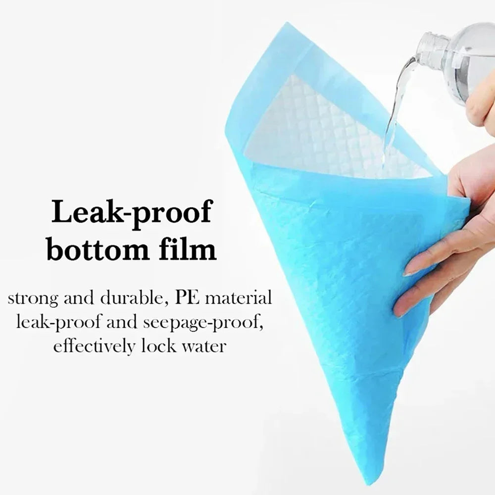 100PCS Thickened Absorbent Dog Puppy Training Pads Pet Disposable Diapers Cat Dog Pee Pads Leak-Proof Pet Urine Mat Quick Dry
