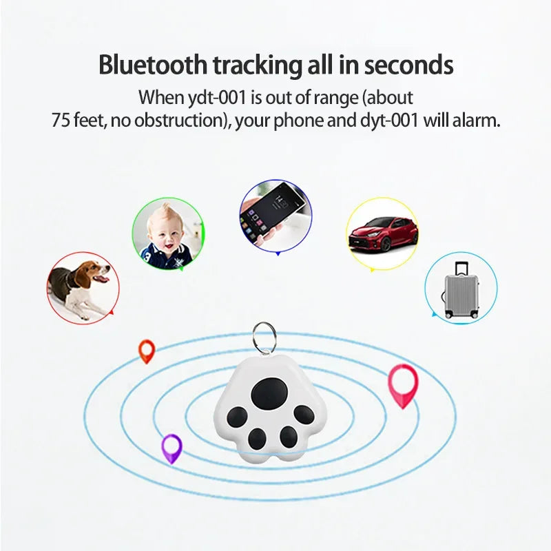 Smart Mini GPS Tracker Key Kids Bag Finder Dog Cat Pet Locator Bluetooth Tracker Device Anti-lost Reminder for IOS/ Android