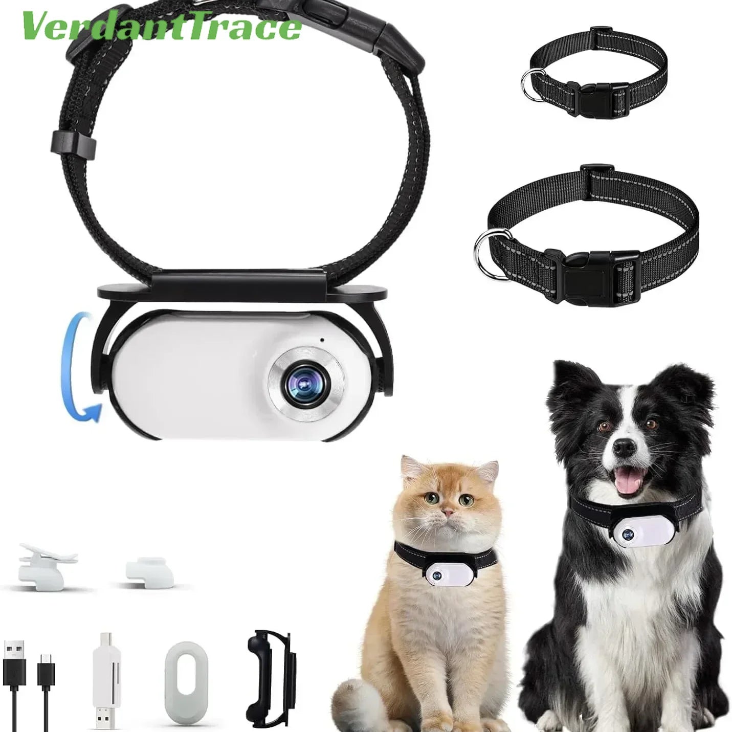 Waterproof 4G GPS Pet Tracker Mini Body Camera for Dog Cat Outdoor Adventures Smart Collar Tracking Video Recording VerdantTrace