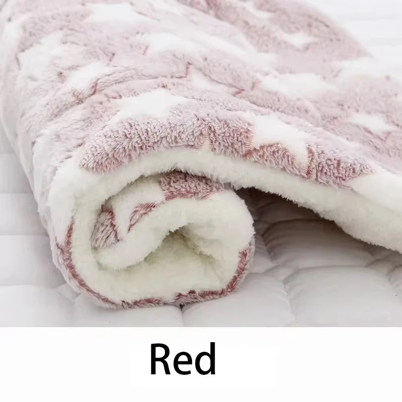 KEMORELA Flannel Pet Sleeping Mat Dog Bed Cat Litter Puppy Bed Dog SofaMattress Cushion for Small Large Dog Blanket Pet Supplies